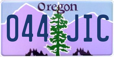 OR license plate 044JIC