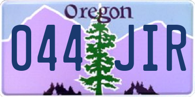 OR license plate 044JIR