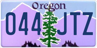 OR license plate 044JTZ