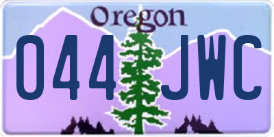 OR license plate 044JWC