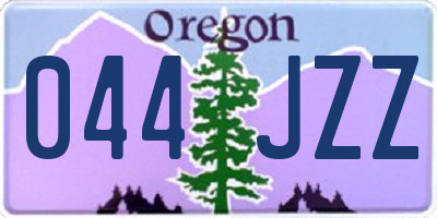 OR license plate 044JZZ
