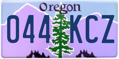 OR license plate 044KCZ