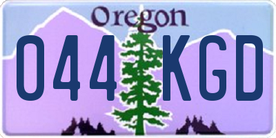 OR license plate 044KGD