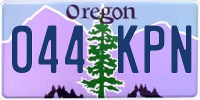 OR license plate 044KPN