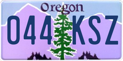 OR license plate 044KSZ