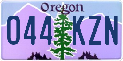 OR license plate 044KZN