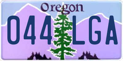 OR license plate 044LGA