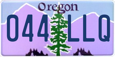 OR license plate 044LLQ