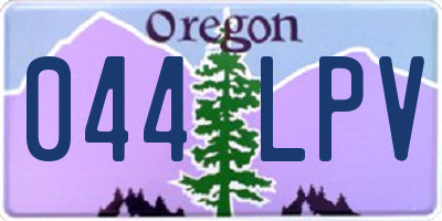 OR license plate 044LPV
