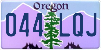 OR license plate 044LQJ