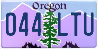 OR license plate 044LTU
