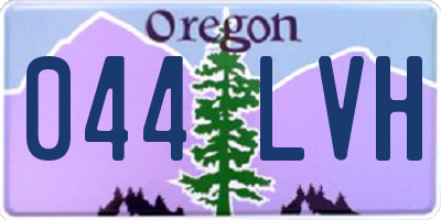 OR license plate 044LVH