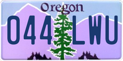 OR license plate 044LWU