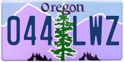 OR license plate 044LWZ
