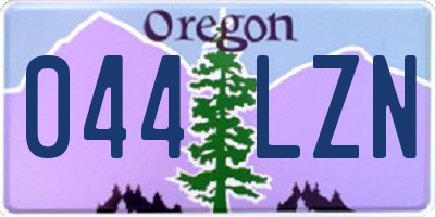 OR license plate 044LZN