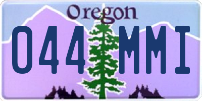OR license plate 044MMI
