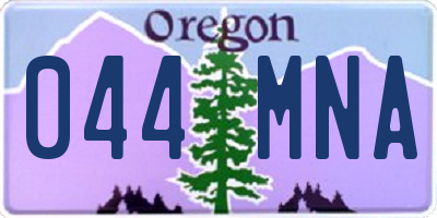 OR license plate 044MNA