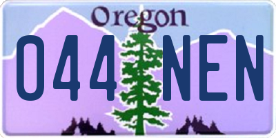 OR license plate 044NEN