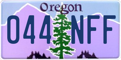 OR license plate 044NFF