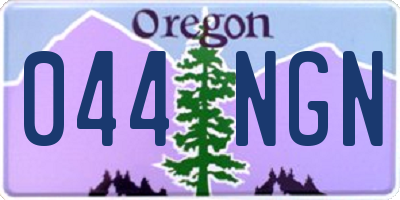 OR license plate 044NGN