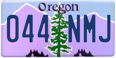 OR license plate 044NMJ