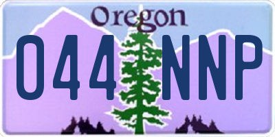 OR license plate 044NNP