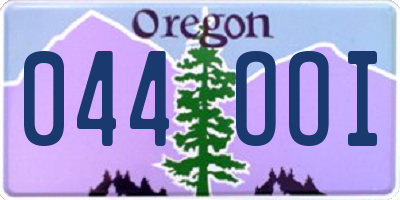 OR license plate 044OOI