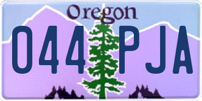 OR license plate 044PJA