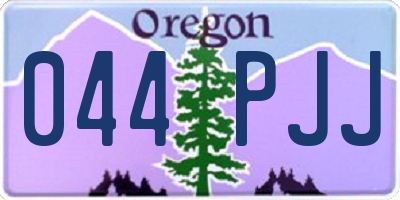 OR license plate 044PJJ