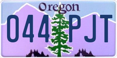 OR license plate 044PJT