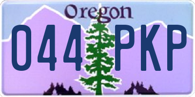 OR license plate 044PKP