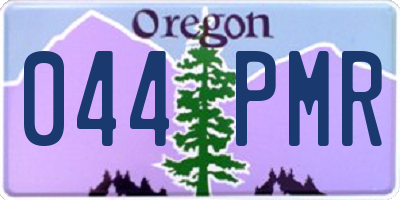 OR license plate 044PMR