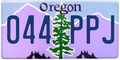 OR license plate 044PPJ