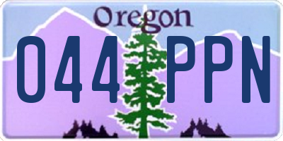OR license plate 044PPN
