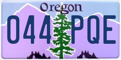 OR license plate 044PQE