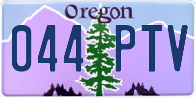 OR license plate 044PTV
