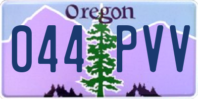 OR license plate 044PVV