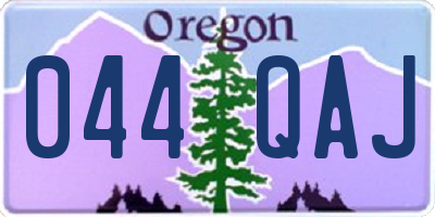 OR license plate 044QAJ