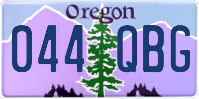 OR license plate 044QBG