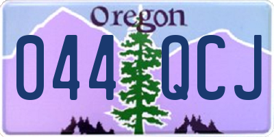 OR license plate 044QCJ