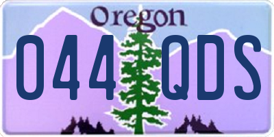 OR license plate 044QDS