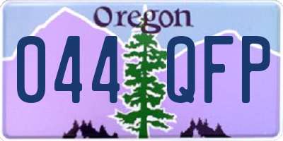 OR license plate 044QFP
