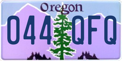OR license plate 044QFQ