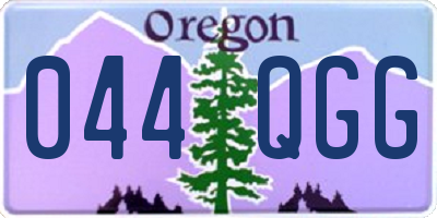 OR license plate 044QGG