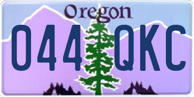 OR license plate 044QKC