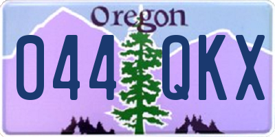 OR license plate 044QKX