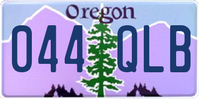 OR license plate 044QLB
