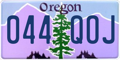 OR license plate 044QOJ