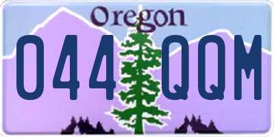 OR license plate 044QQM