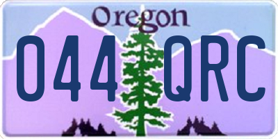 OR license plate 044QRC